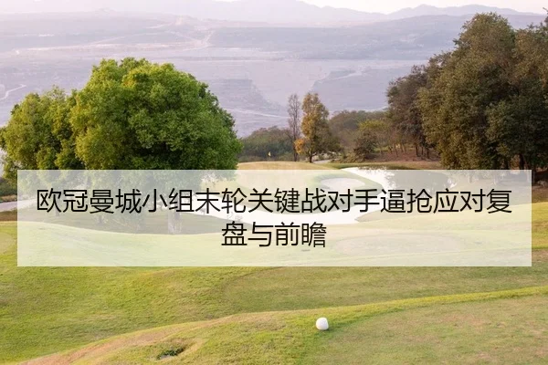 欧冠曼城小组末轮关键战对手逼抢应对复盘与前瞻